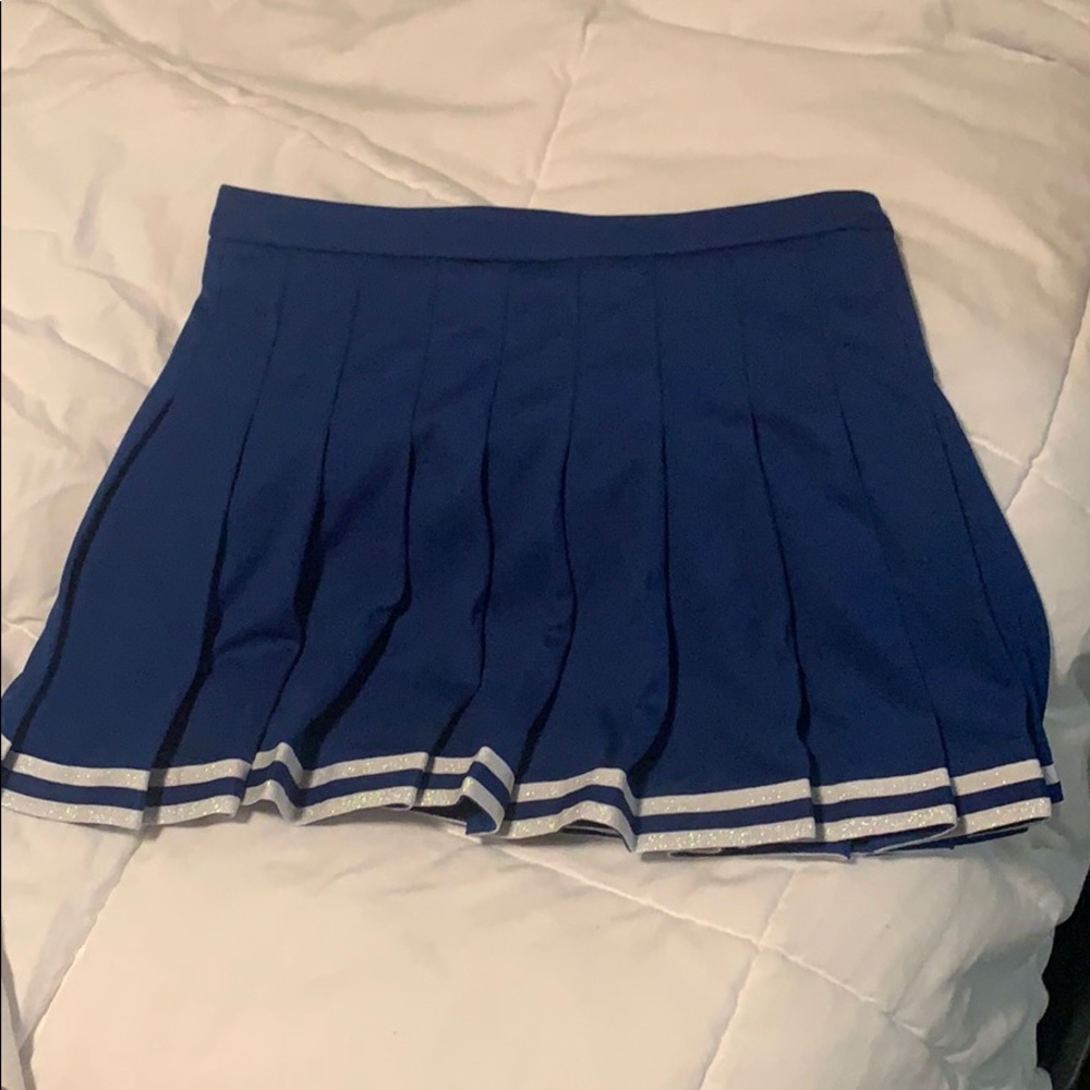 Royal blue cheer skirt